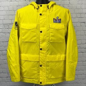 Super Bowl LVIII Security Rain Jacket Yellow Kansas City Chiefs Mens L Large